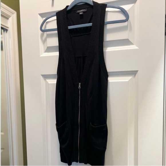 3/$19 Banana Republic sleeveless zip up tank top blouse cardigan vest tunic - Picture 6 of 14